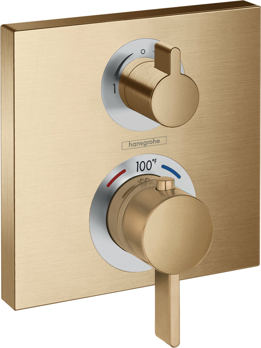 Hansgrohe Ecostat Square Thermostatic Trim with Volume Control