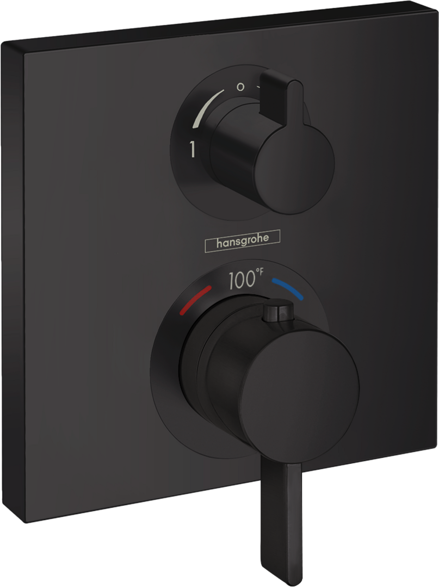 Hansgrohe Ecostat Square Thermostatic Trim with Volume Control and Diverter