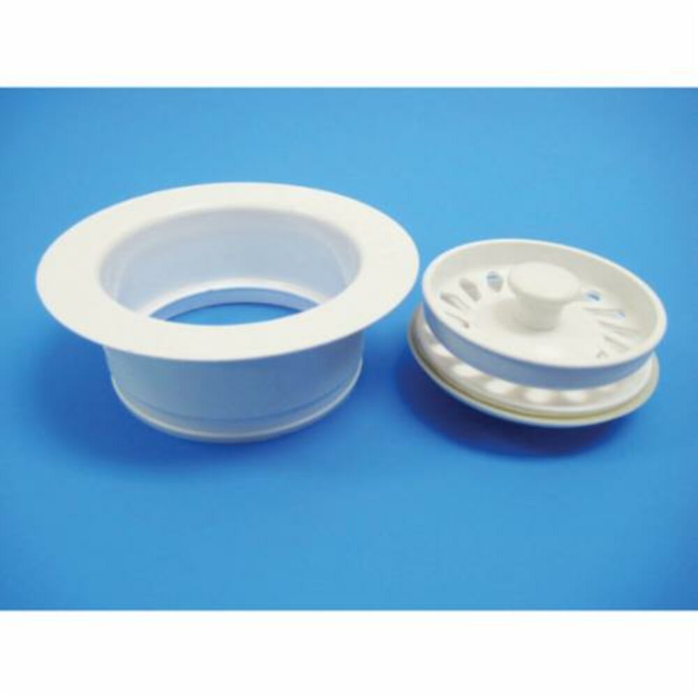 JB Products Signature Disposal Trim, Celcon Plastic in Matte Polar White - JBC119M