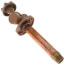 Woodford freezeless wall faucet with metal handle and anti-siphon valve, brass finish.