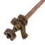 Brass freezeless wall faucet with 12-inch PEX crimp connection and anti-siphon valve.