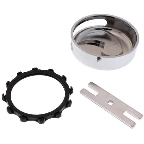 Watco Innovator Snap-On Bathub Overflow Faceplate Kit in Chrome Plated - 18009-CP