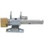 Robertshaw 1810-100 pilot kit with metal components and brass fitting on white background.