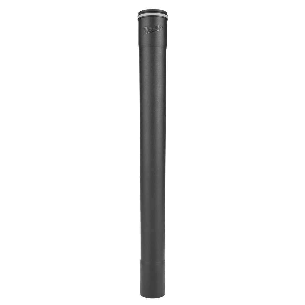 Black cylindrical extension wand with Milwaukee branding and metal collar at top.