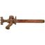 Woodford 19CP-6 freezeless wall faucet with anti-siphon design and pressure relief valve, shown from side view.