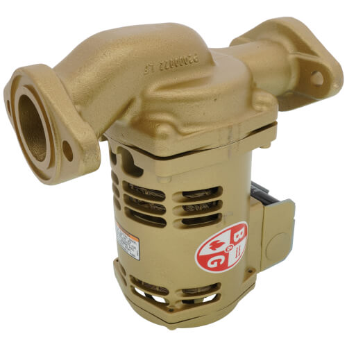 Bell & Gossett Series PL PL-50B 1/6 HP 115V 57 GPM Maintenance Free Lead Free Bronze Circulator Pump - 1BL017LF