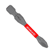 Double-ended Diablo Phillips #2 drive bit with gray steel construction and red Diablo band.