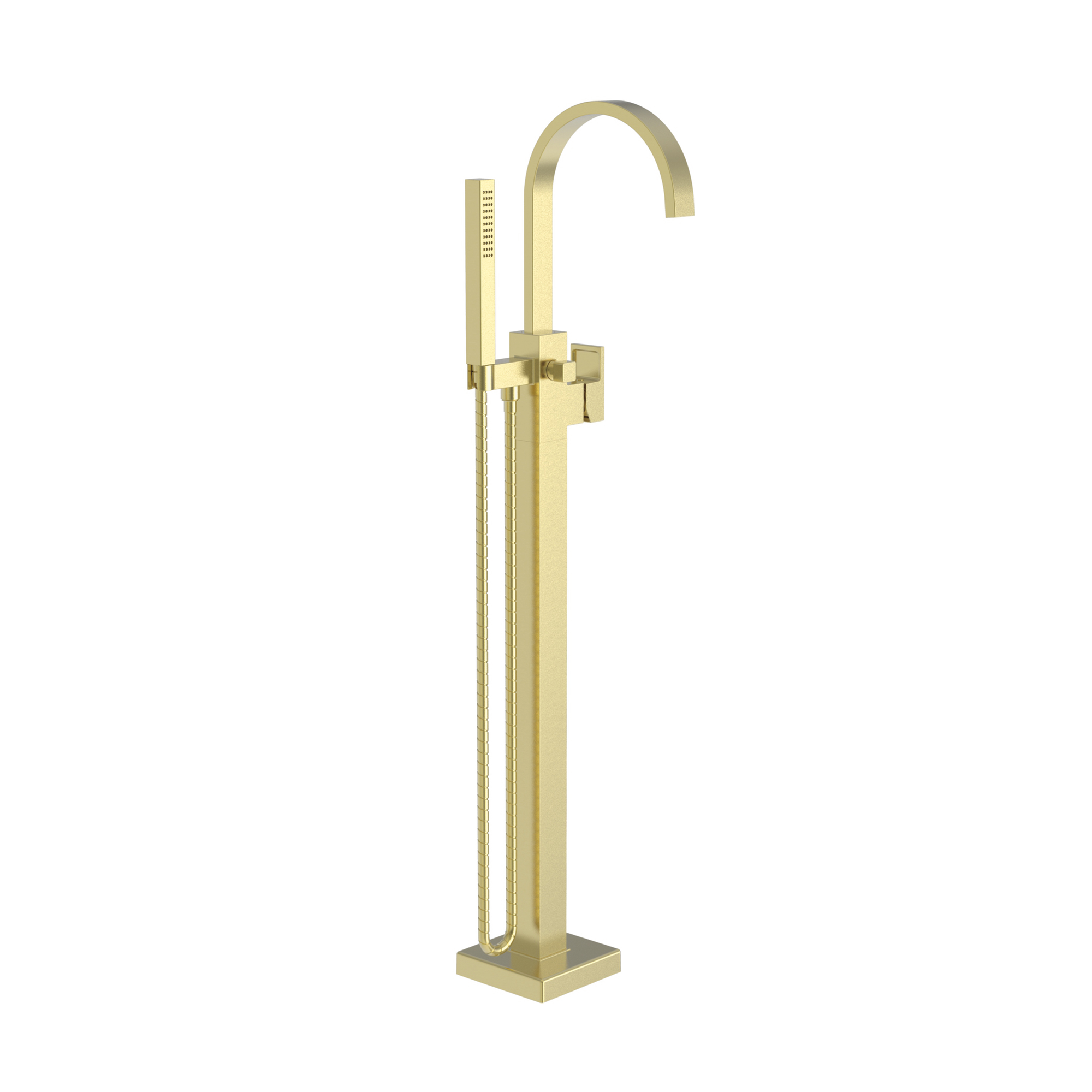 Newport Brass Secant Floor Mounted Tub Filler with Diverter & Hand Shower