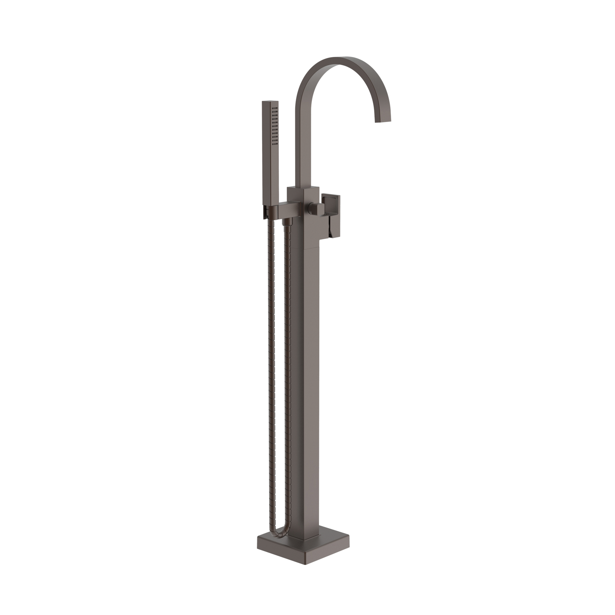 Newport Brass Secant Floor Mounted Tub Filler with Diverter & Hand Shower