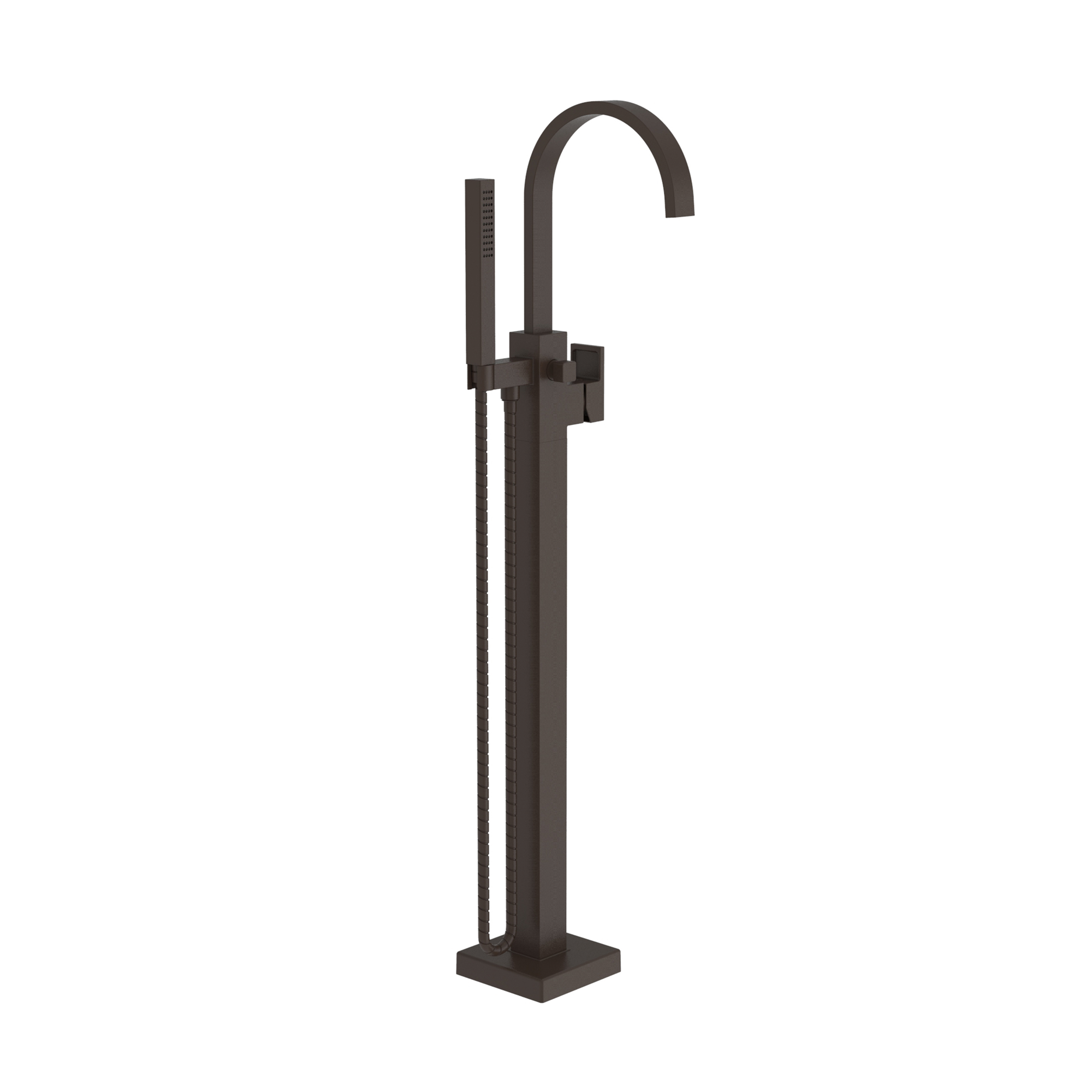 Newport Brass Secant Floor Mounted Tub Filler with Diverter & Hand Shower