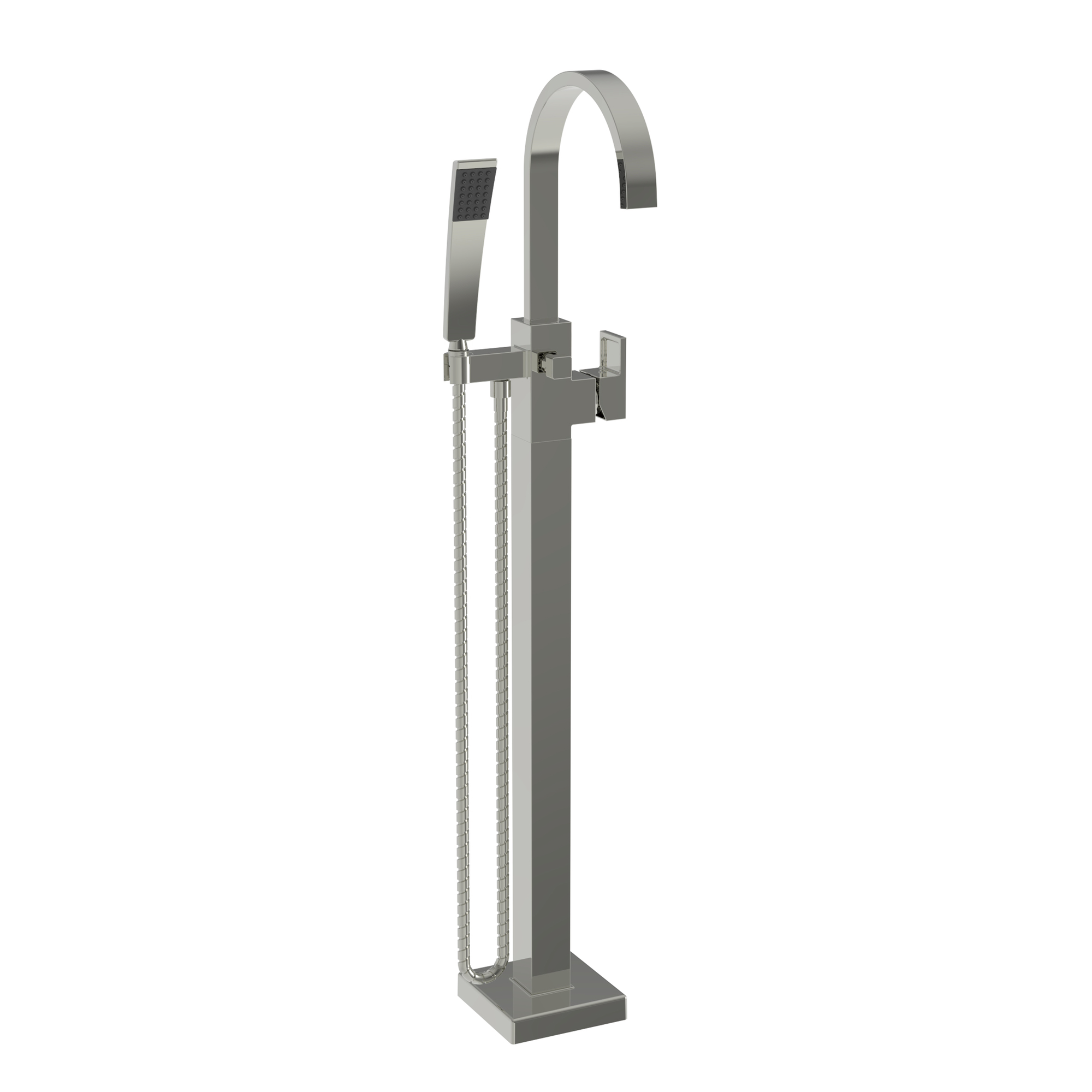 Newport Brass Secant Floor Mounted Tub Filler with Diverter & Hand Shower