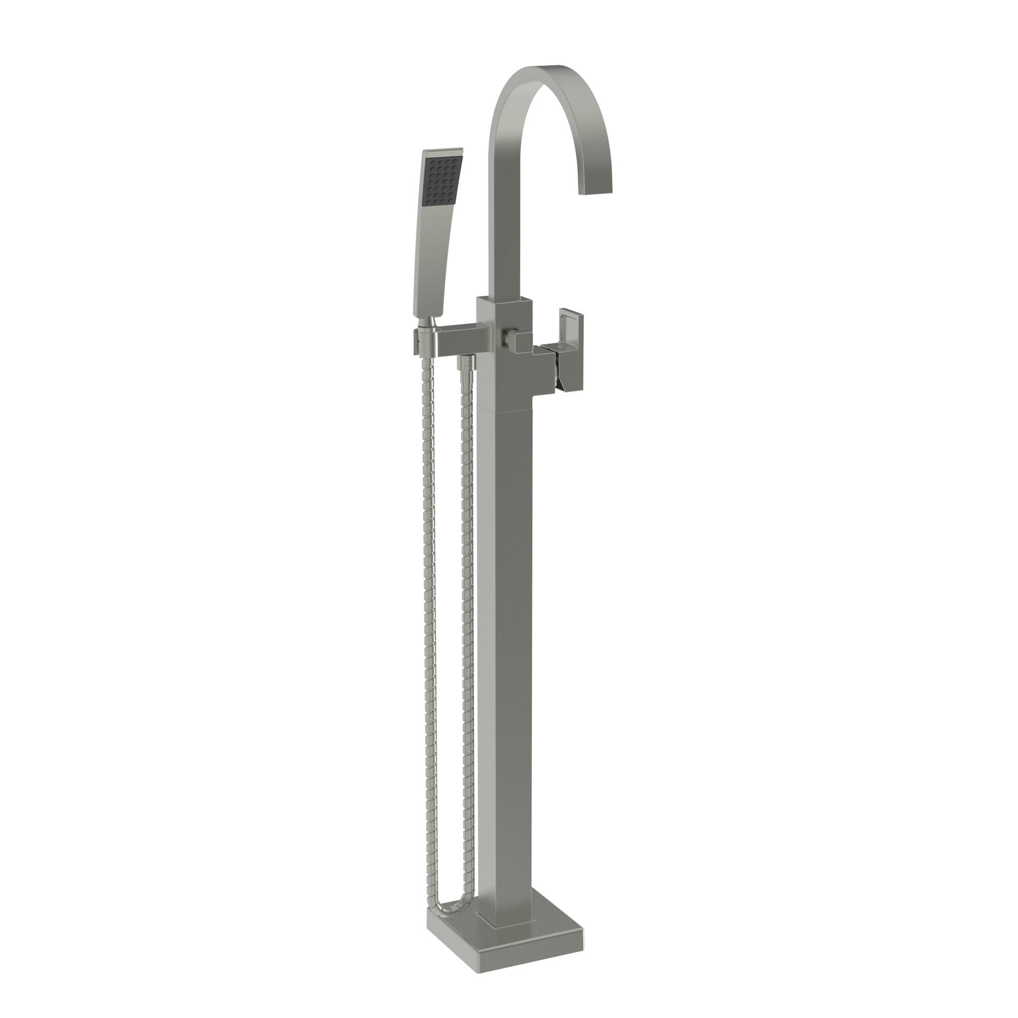 Newport Brass Secant Floor Mounted Tub Filler with Diverter & Hand Shower