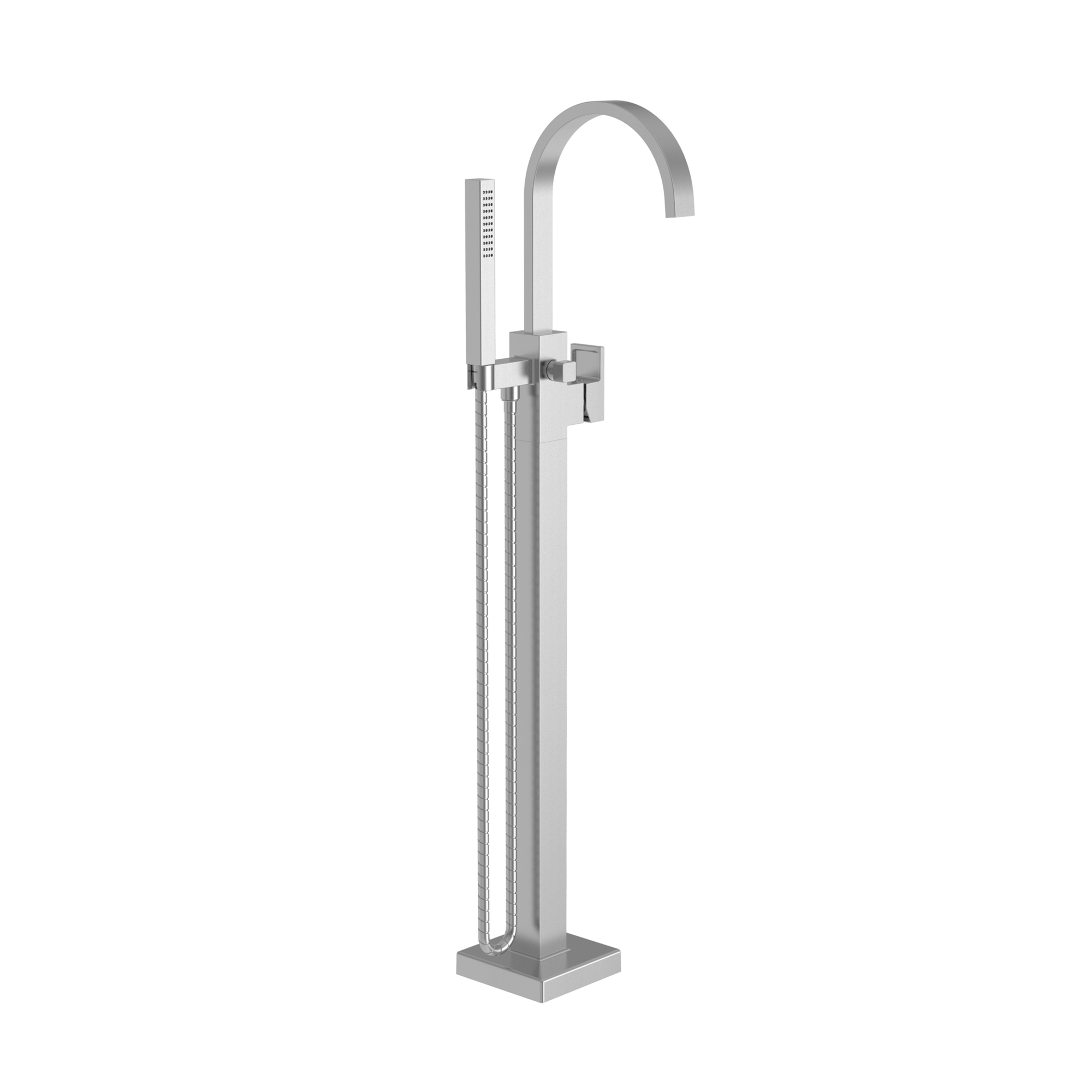 Newport Brass Secant Floor Mounted Tub Filler with Diverter & Hand Shower