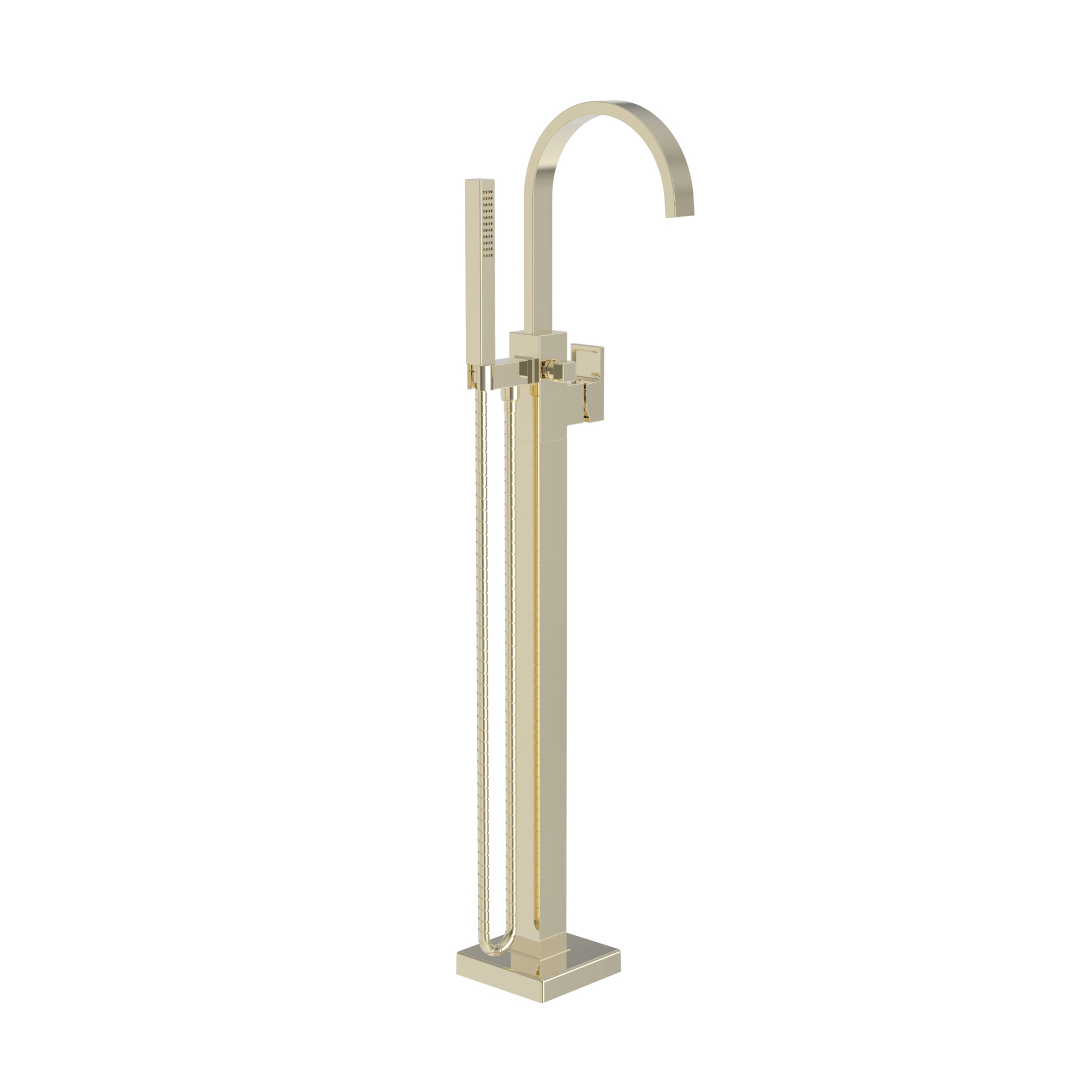 Newport Brass Secant Floor Mounted Tub Filler with Diverter & Hand Shower