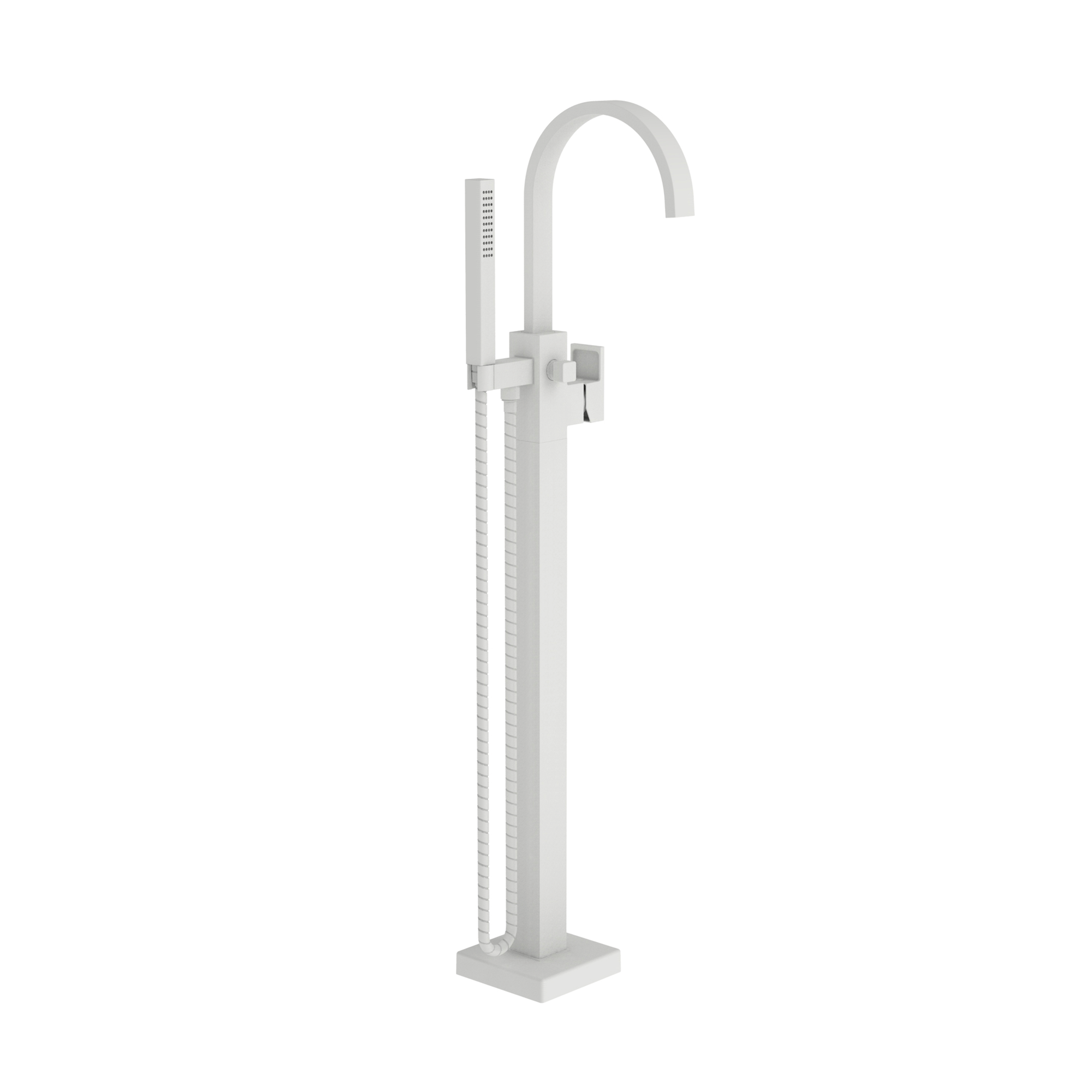 Newport Brass Secant Floor Mounted Tub Filler with Diverter & Hand Shower