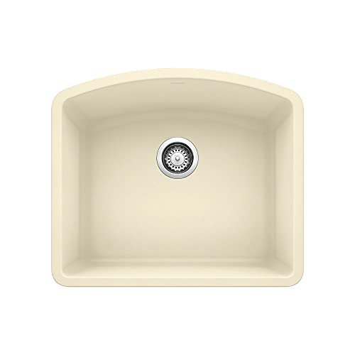 Blanco Diamond Single Bowl Undermount Kitchen Sink in Biscuit - 440176