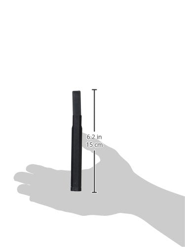 Chrome finish valve mounting hardware component with black rectangular body, approximately 6.2 inches tall.
