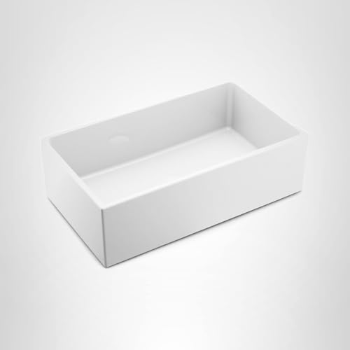 Moen Apron Front Fireclay Single Bowl Undermount Kitchen Sink 33" White in White - FC331910