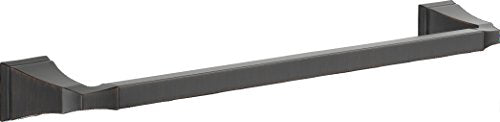 Chrome towel bar with angular mounting brackets on each end, approximately 18 inches long.
