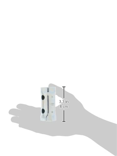 Chrome socket spanner with measurement showing 3.3 inches height, displayed in hand.