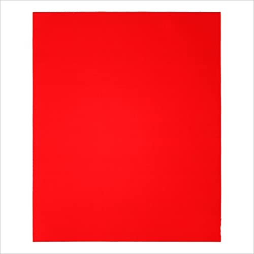 Red rectangular sanding sheet with abrasive surface, 9 x 11 inches.