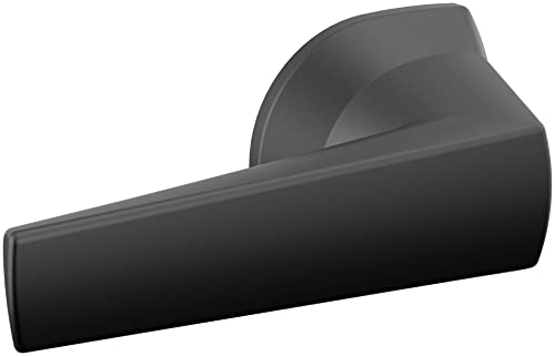 Black matte finish Delta Galeon tank lever with curved handle and circular mounting base.
