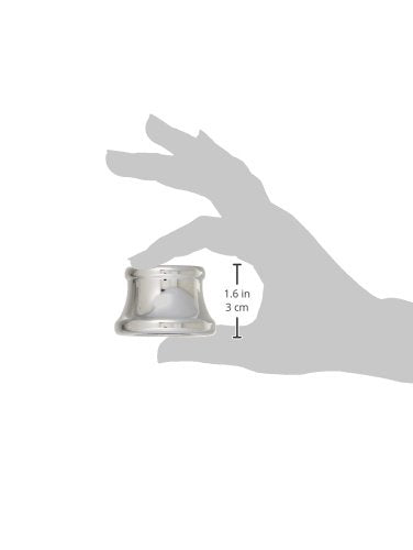 Chrome faucet aerator with threaded base shown in hand for size reference, measuring 1.6 inches tall.