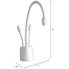 InSinkErator Indulge F-HC1100 Contemporary Instant Hot and Cold Faucet in White - 44252A