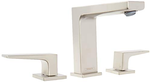 Hansgrohe 32516821 Metropol 110 Widespread Faucet with Lever Handles, 1.2 GPM Brushed Nickel