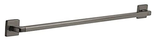 Chrome angular grab bar with square mounting brackets on each end.