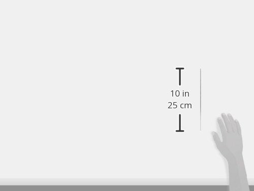 Chrome lift rod measuring 10 inches tall with measurement indicators and scale reference hand.