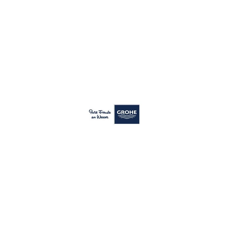 Chrome spindle extension part 48045000 for Grohe faucets.