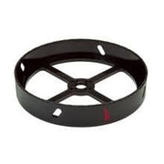 Black recessed light hole saw with cross-brace support and mounting points.