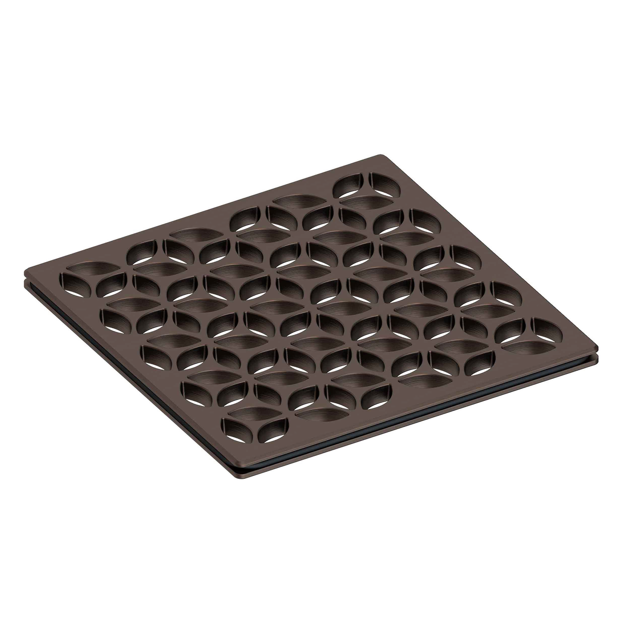 Newport Brass 4 inch Square Circular Design Shower Drain Grid