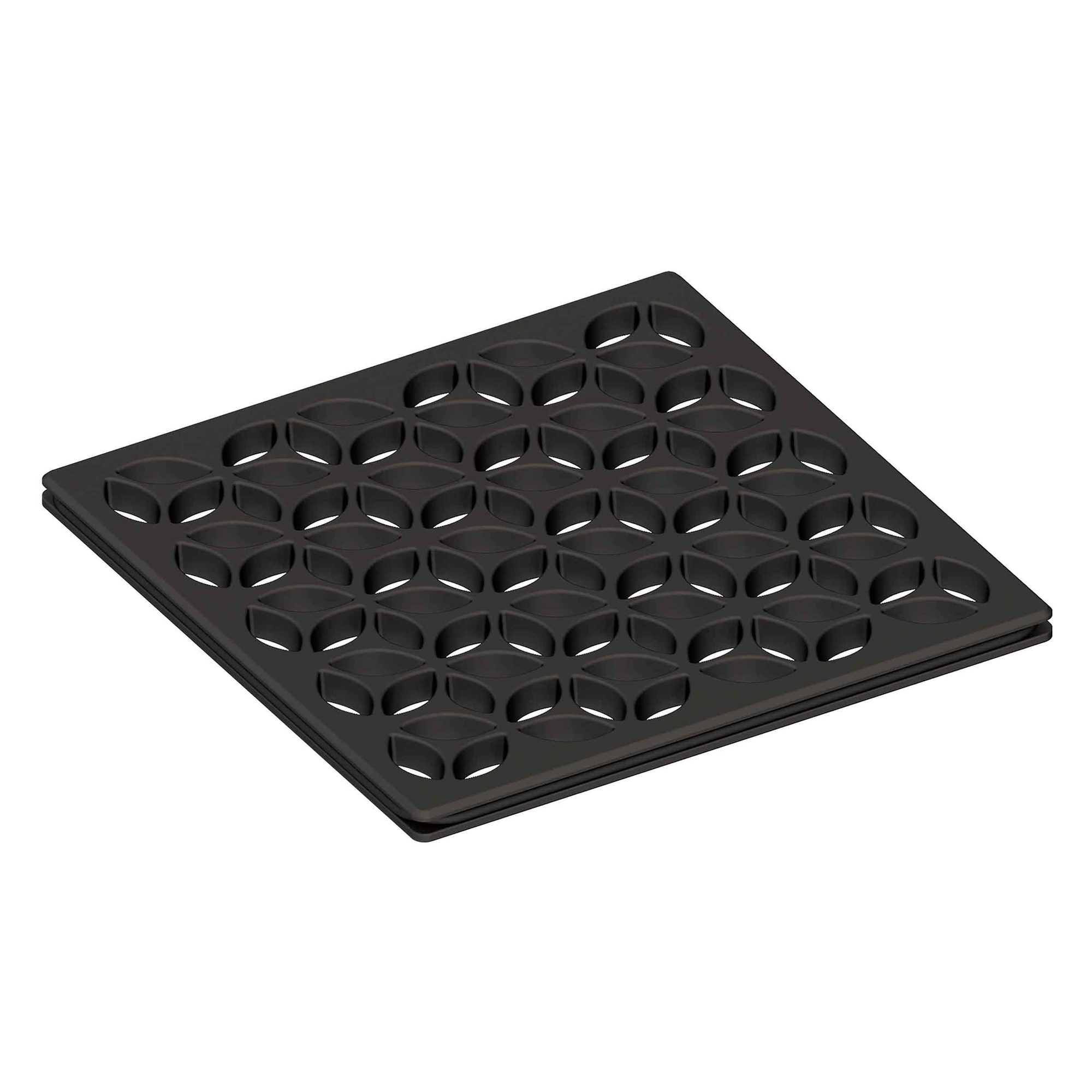 Newport Brass 4 inch Square Circular Design Shower Drain Grid