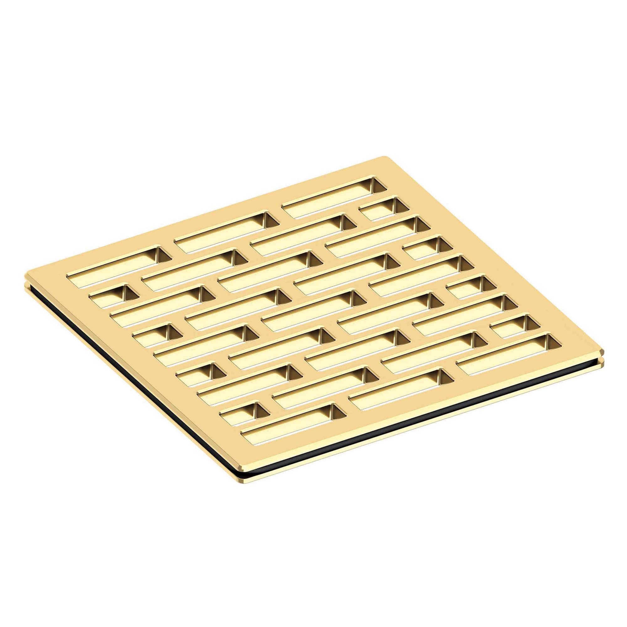 Newport Brass 4 inch Square Lined Design Shower Drain