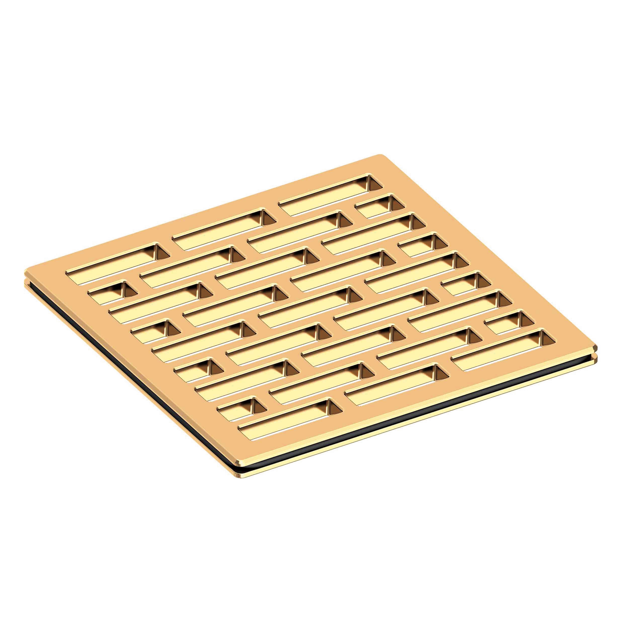 Newport Brass 4 inch Square Lined Design Shower Drain