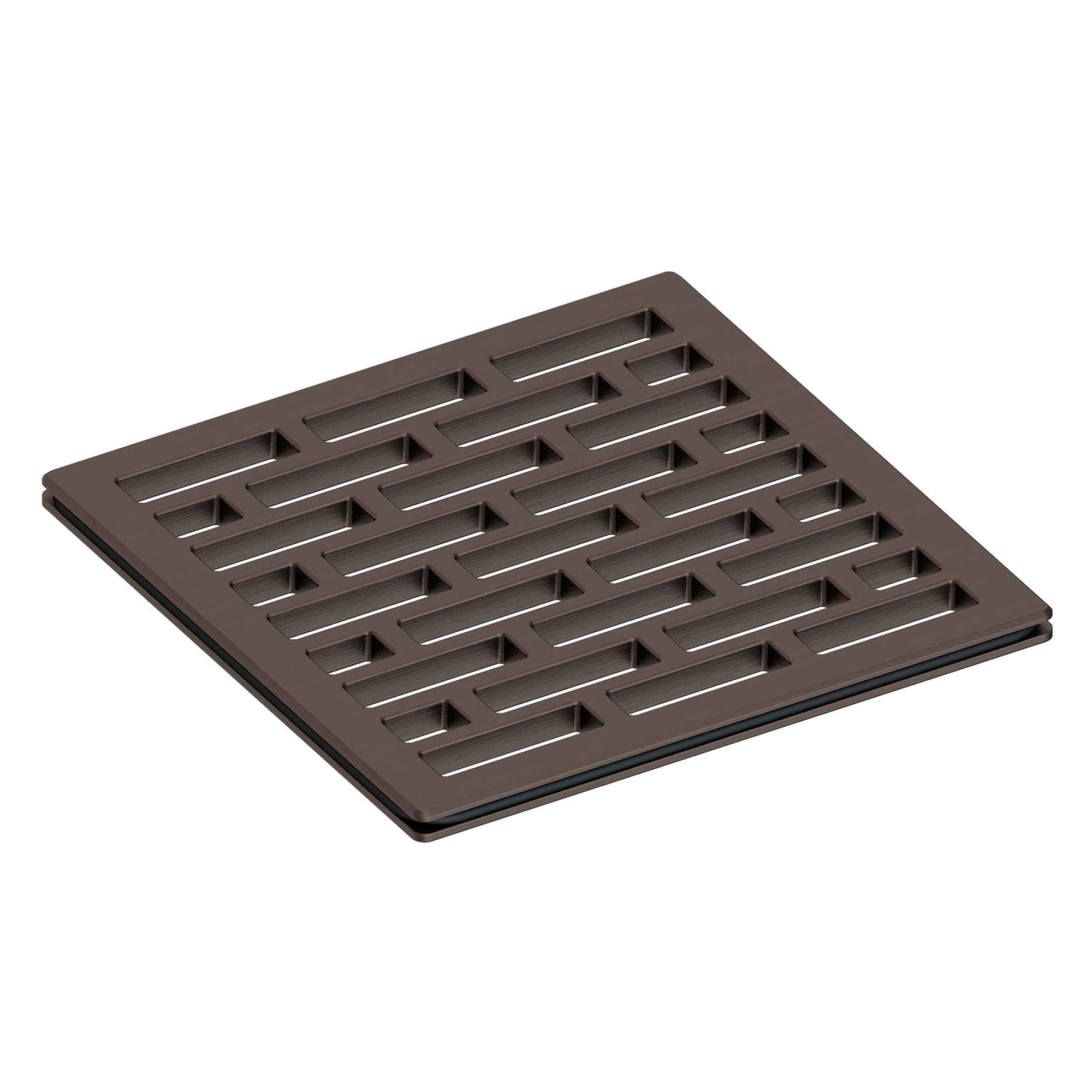 Newport Brass 4 inch Square Lined Design Shower Drain
