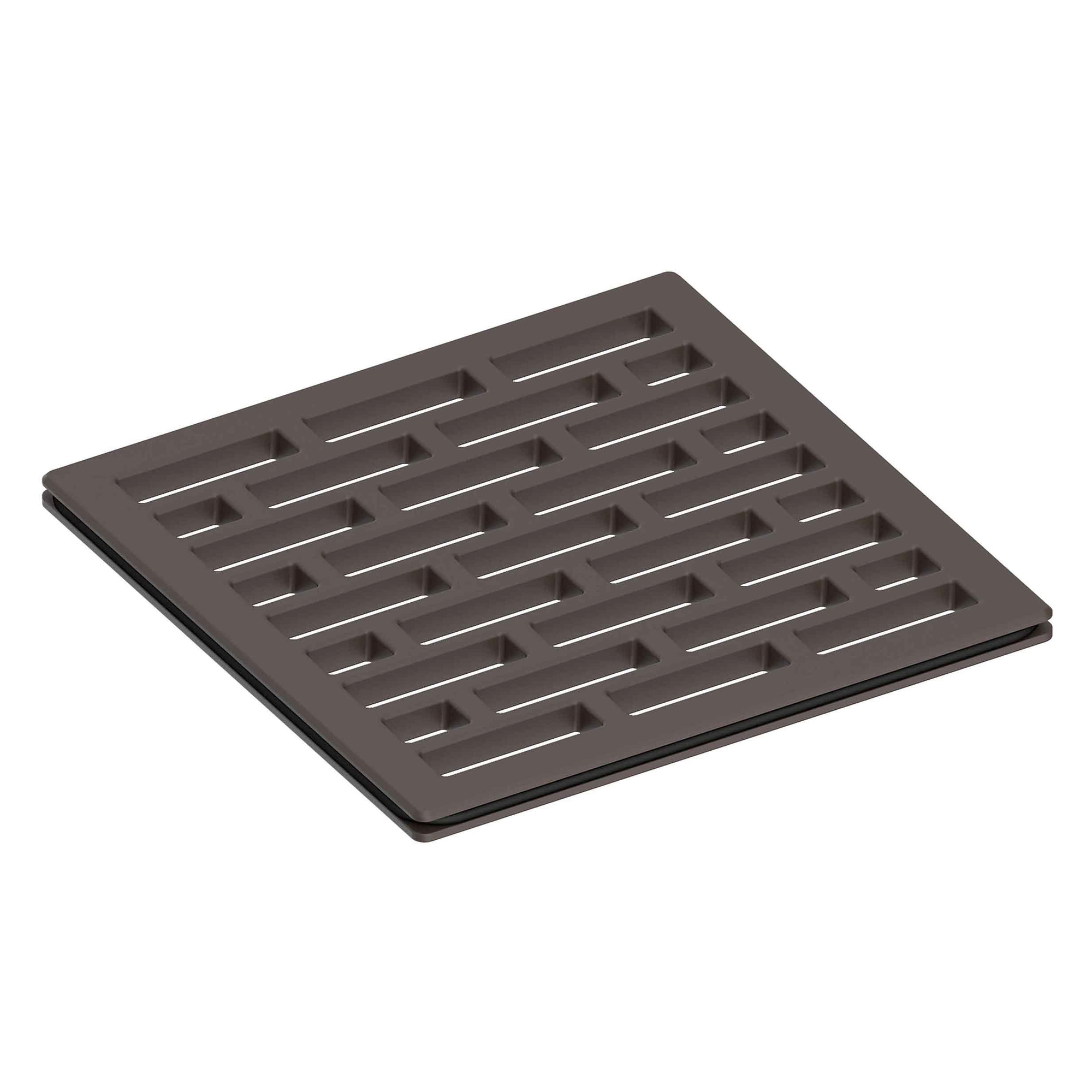 Newport Brass 4 inch Square Lined Design Shower Drain