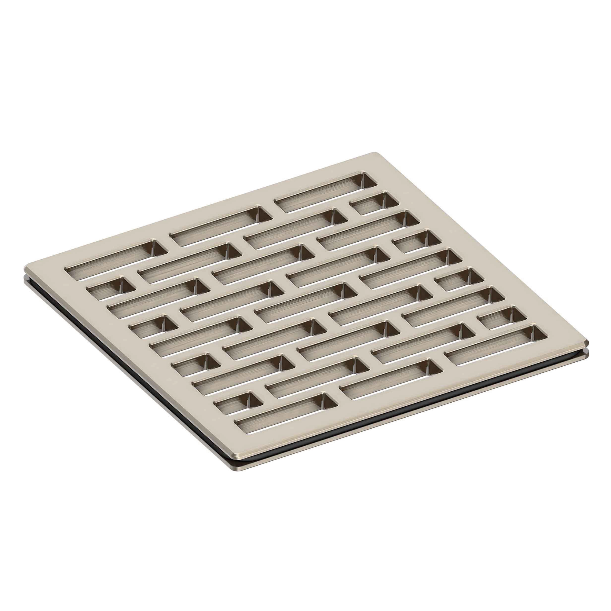 Newport Brass 4 inch Square Lined Design Shower Drain