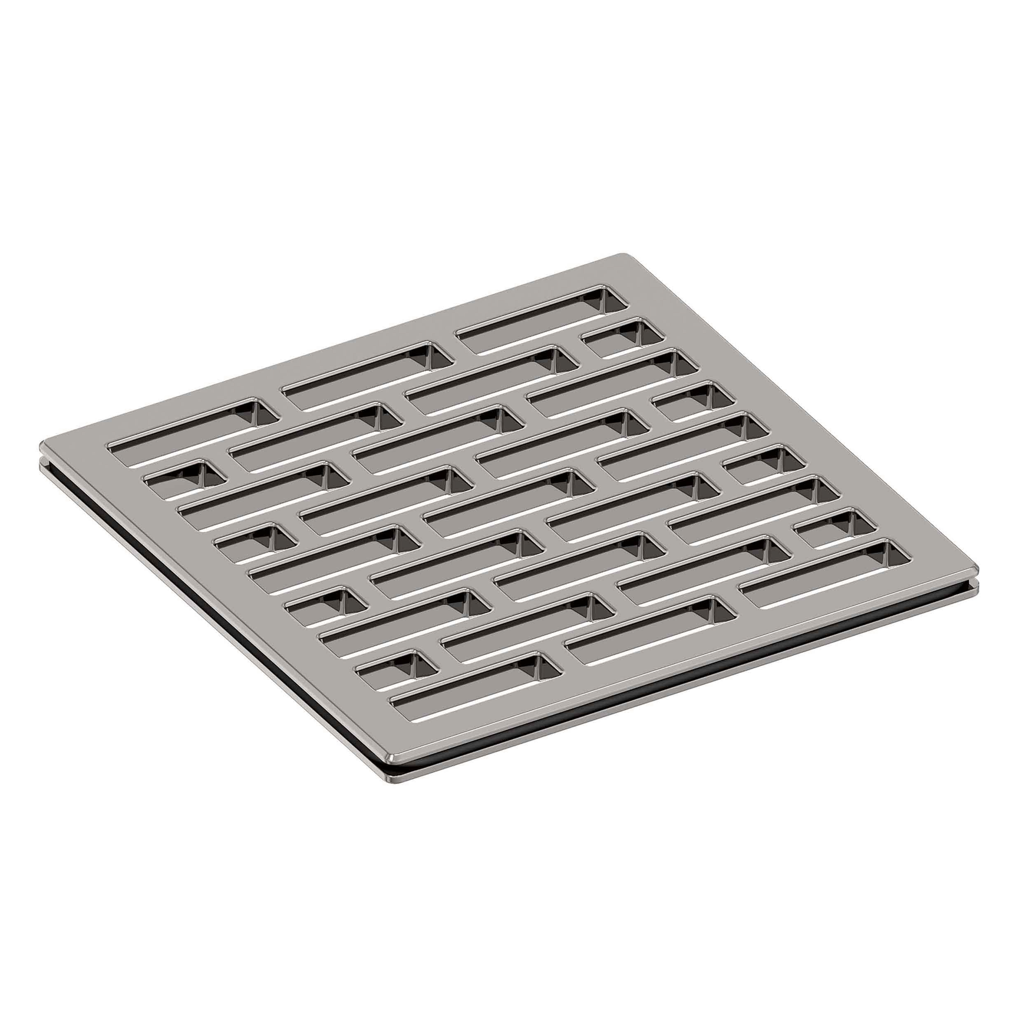 Newport Brass 4 inch Square Lined Design Shower Drain