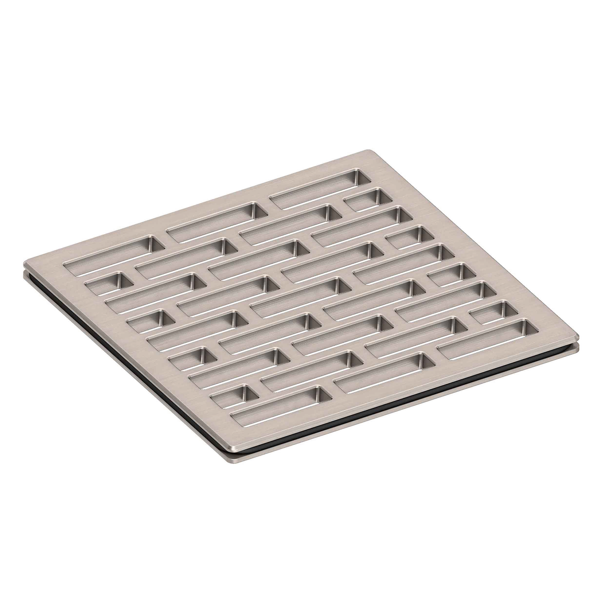 Newport Brass 4 inch Square Lined Design Shower Drain