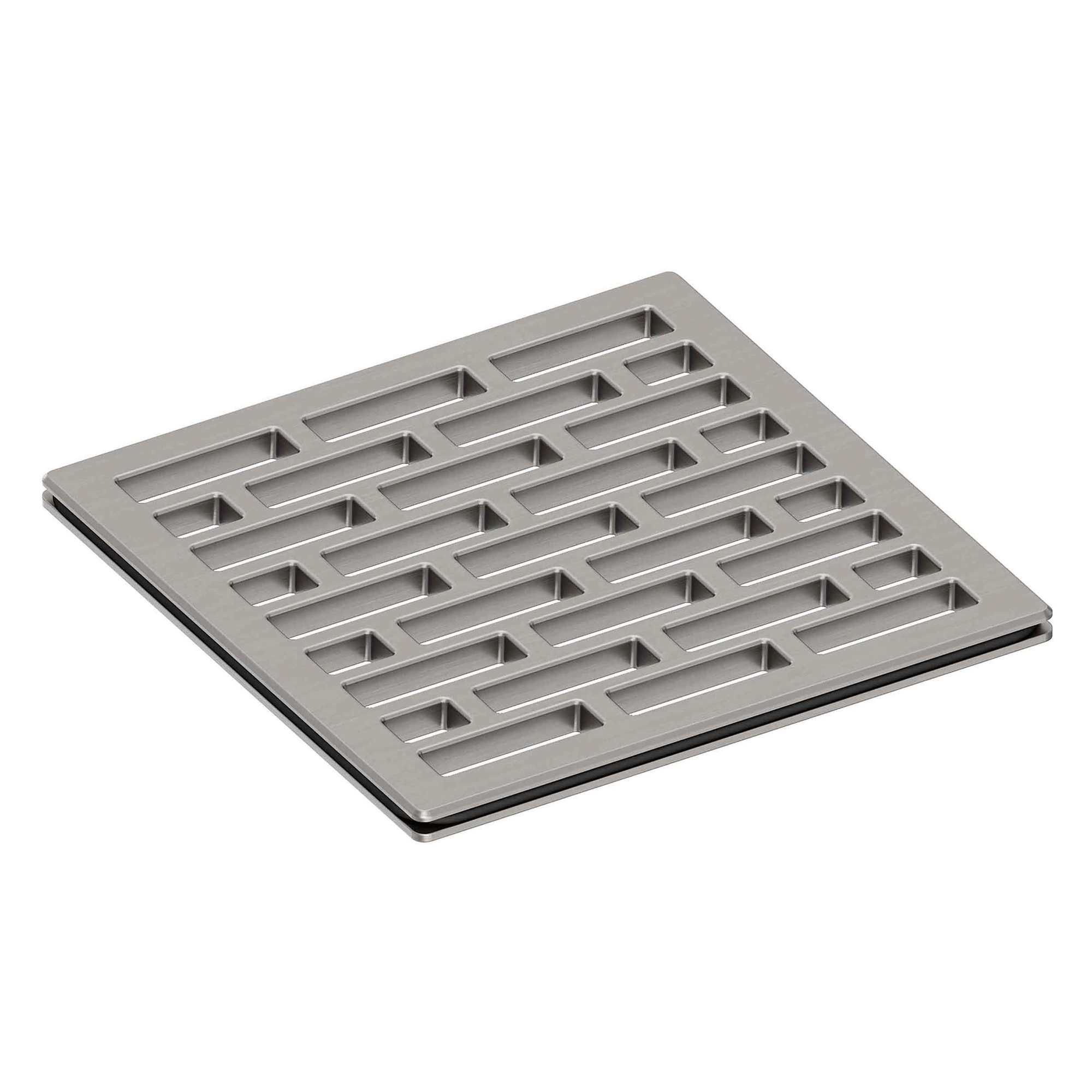 Newport Brass 4 inch Square Lined Design Shower Drain