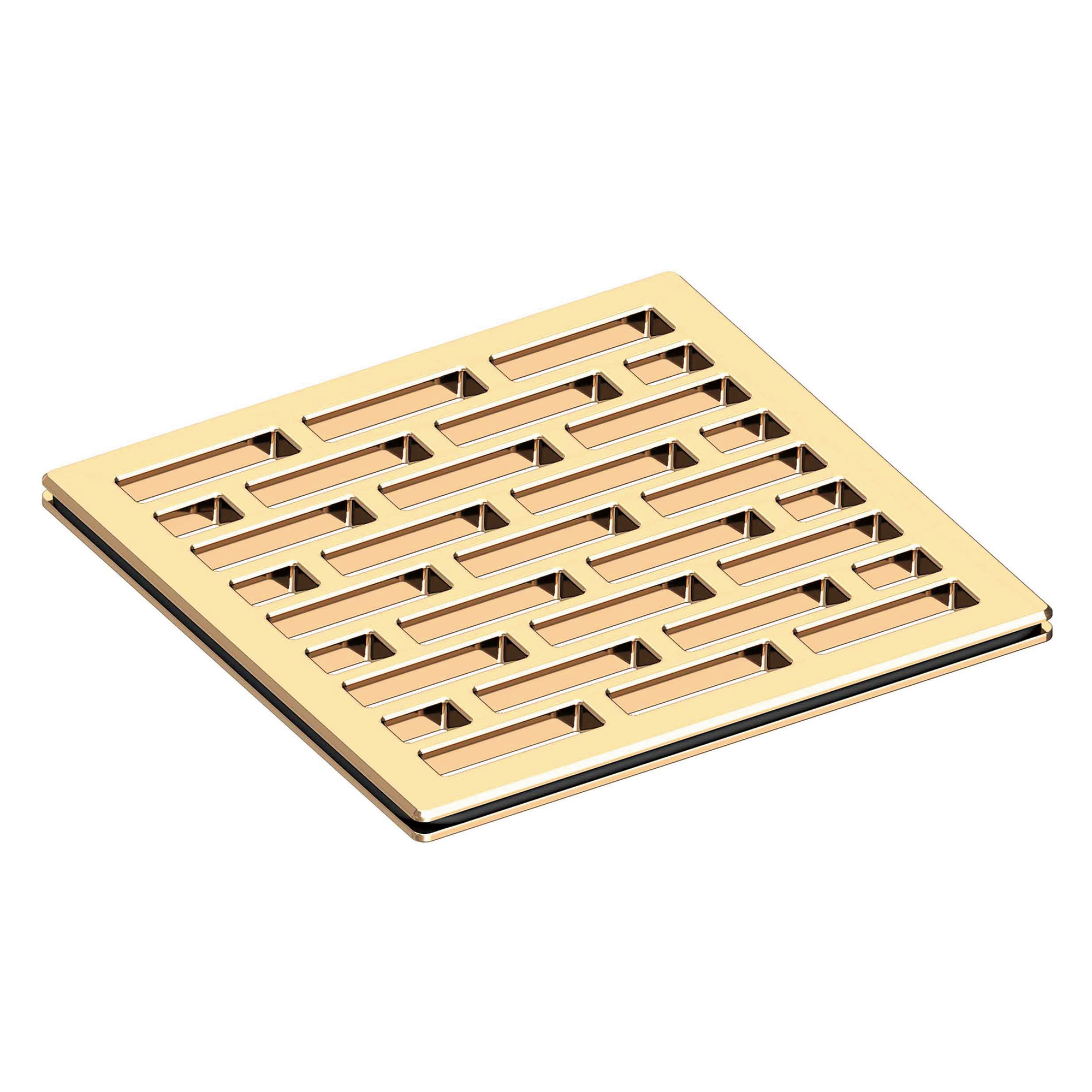 Newport Brass 4 inch Square Lined Design Shower Drain