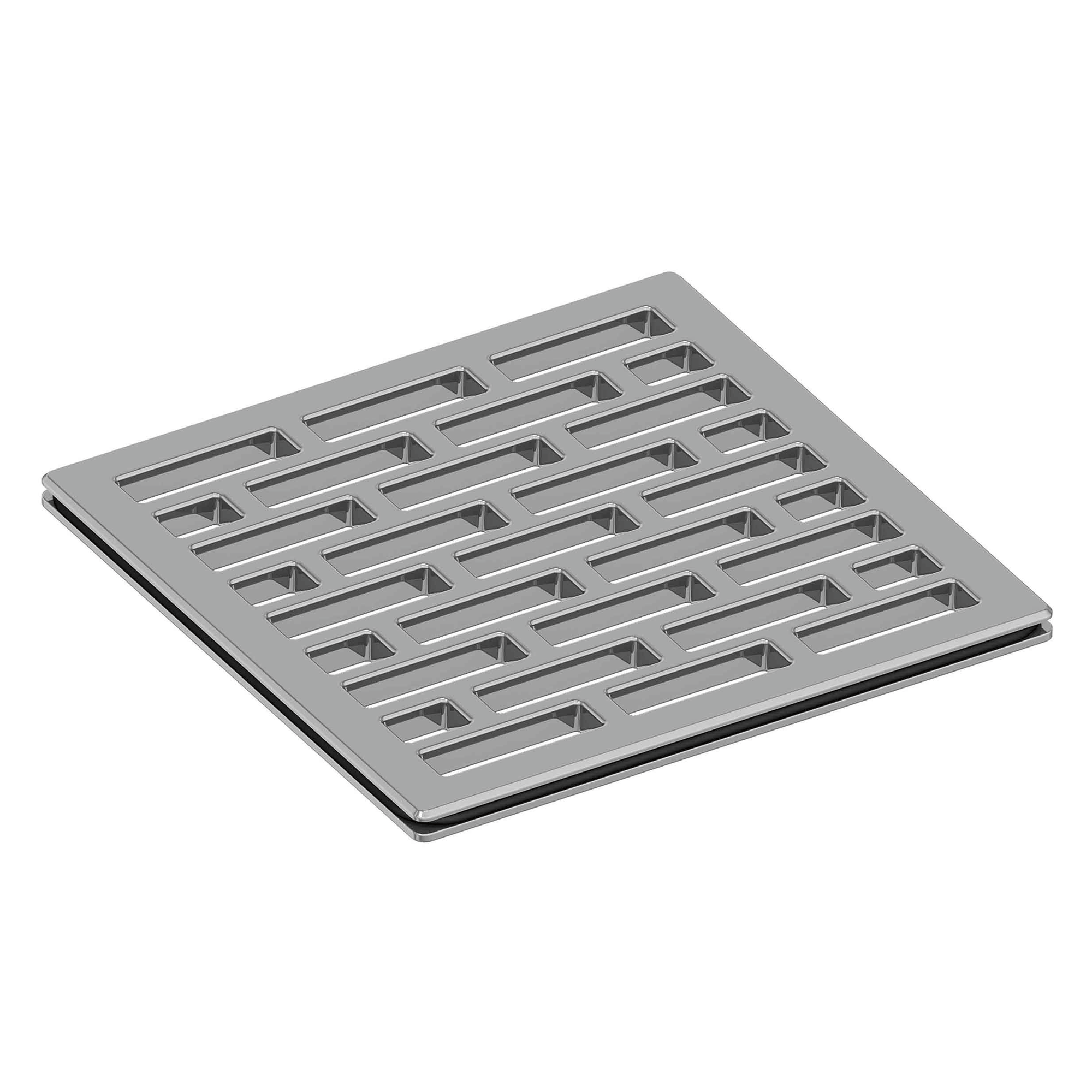 Newport Brass 4 inch Square Lined Design Shower Drain