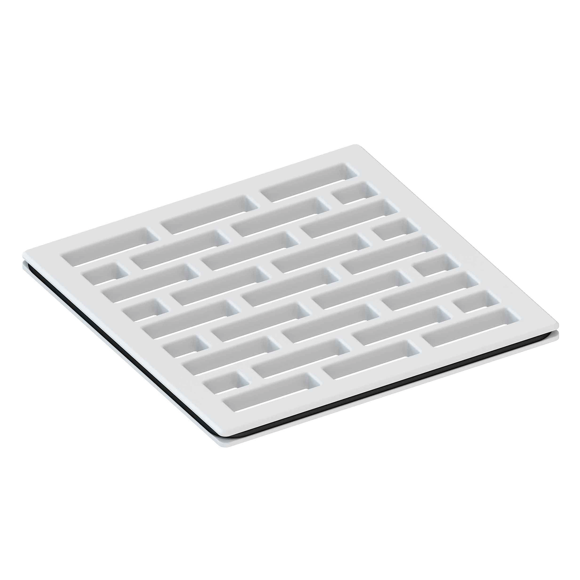 Newport Brass 4 inch Square Lined Design Shower Drain