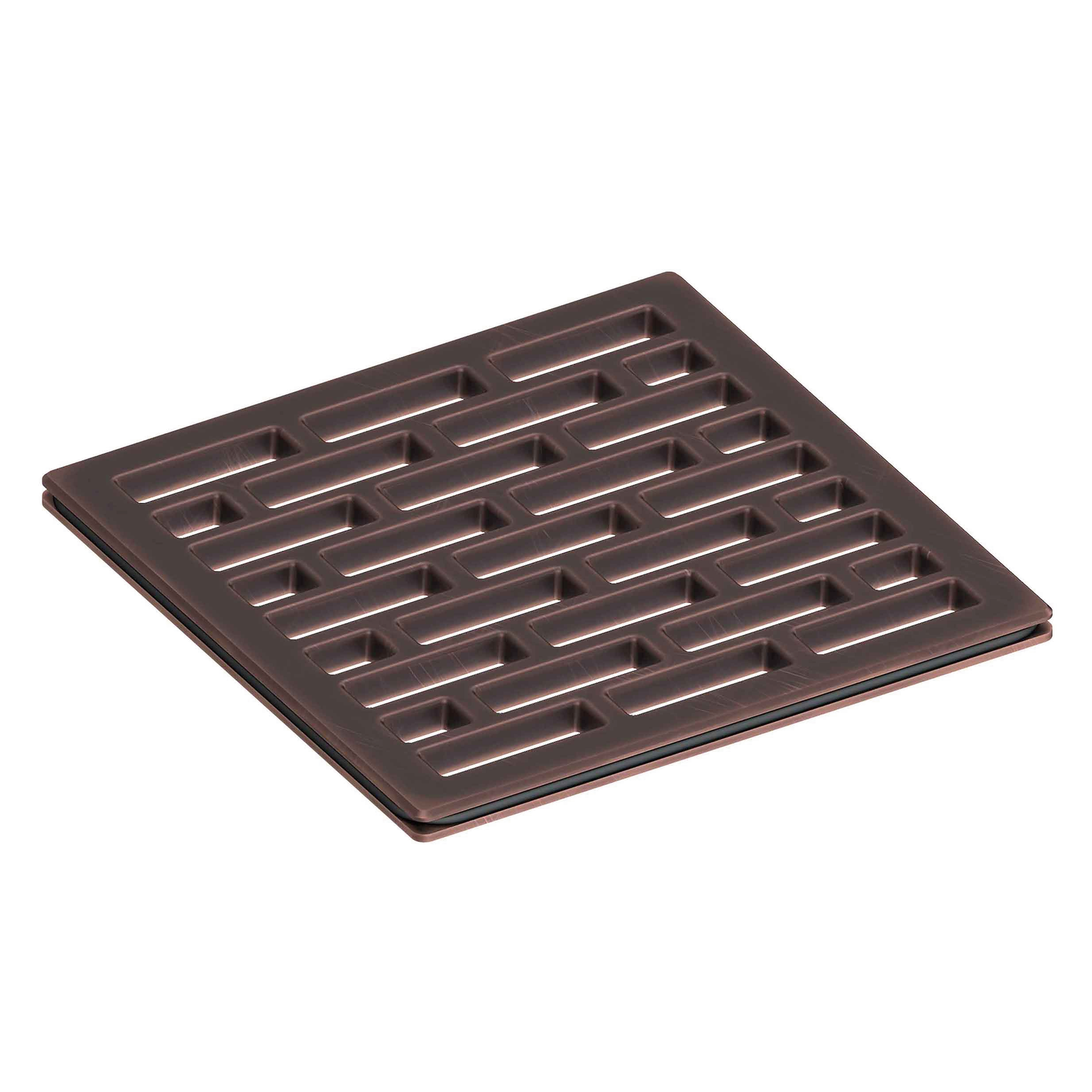 Newport Brass 4 inch Square Lined Design Shower Drain
