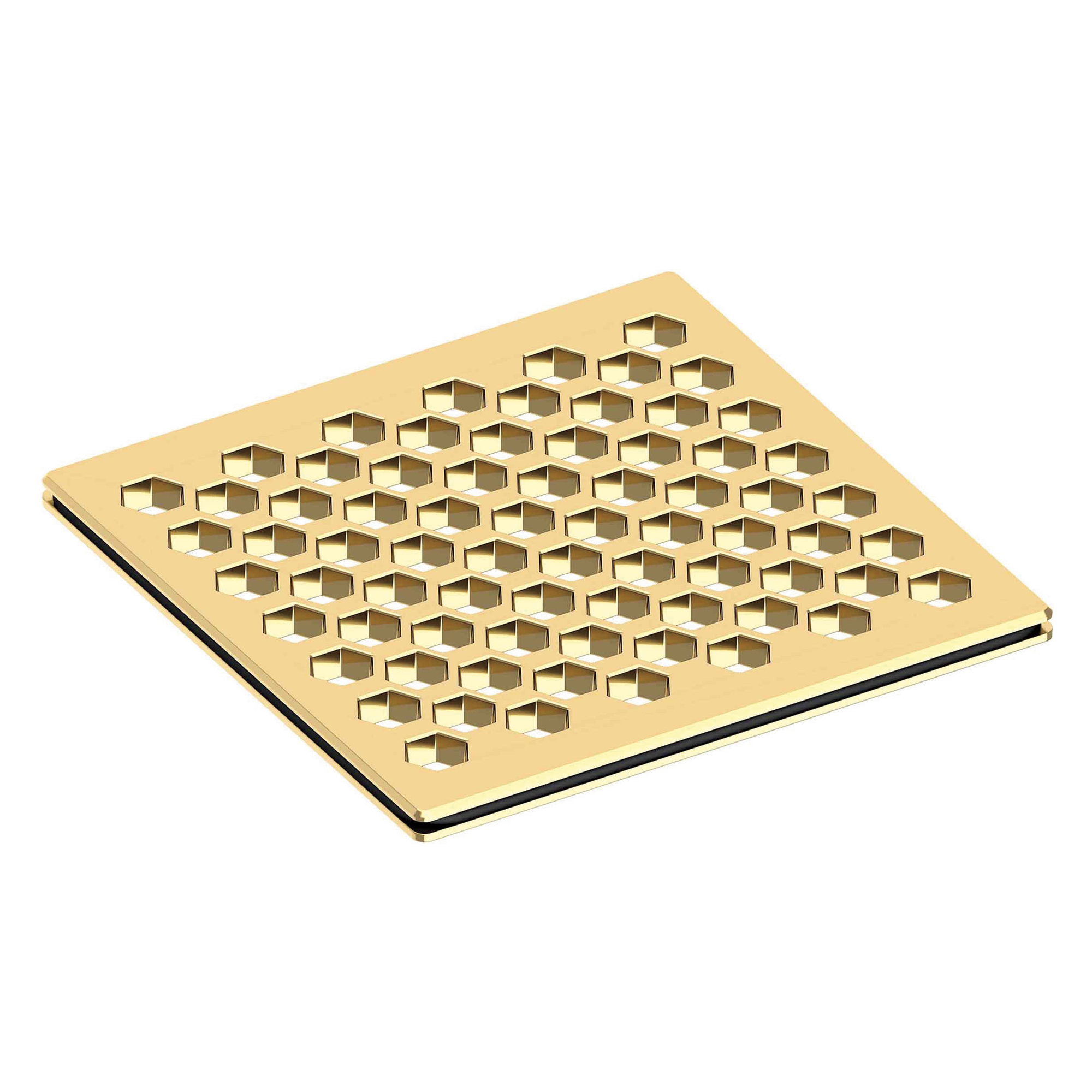 Newport Brass 4 inch Square Hex Design Shower Drain
