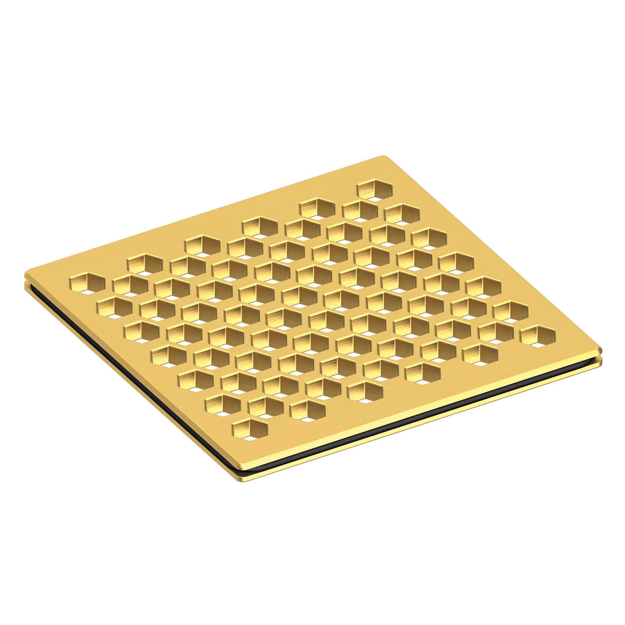 Newport Brass 4 inch Square Hex Design Shower Drain