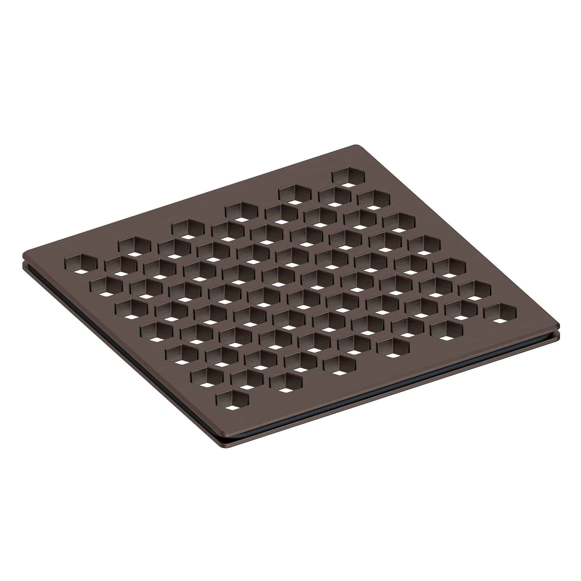 Newport Brass 4 inch Square Hex Design Shower Drain